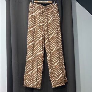 Brown Zebra Print Pants